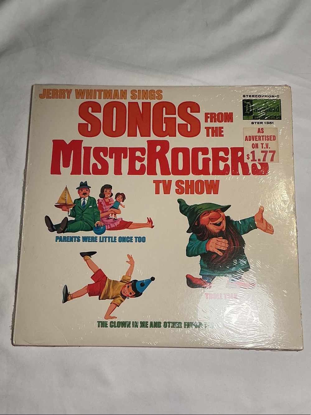 NOS - Jerry Whitman - Songs from the Mister Rogers TV Show Vinyl Record